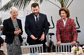 QUEEN SILVIA VISITS SILVIAHEMMET