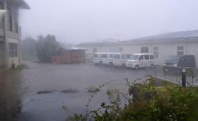 Torrential rain in the Izu Island chain