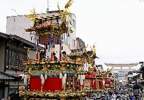 Takayama autumn festival in central Japan