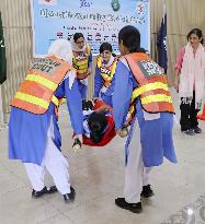 Japan-style disaster drill in Pakistan