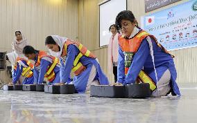 Japan-style disaster drill in Pakistan