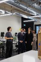 Jordan s Crown Prince and Wife Meet President Macron and Wife - Paris