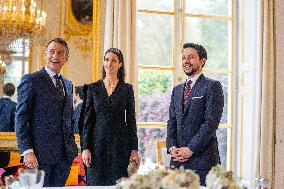 Jordan s Crown Prince and Wife Meet President Macron and Wife - Paris