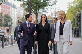 Jordan s Crown Prince and Wife Meet President Macron and Wife - Paris