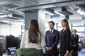 Jordan s Crown Prince and Wife Meet President Macron and Wife - Paris