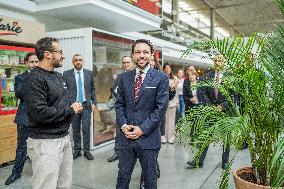 Jordan s Crown Prince and Wife Meet President Macron and Wife - Paris