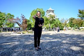 CROWN PRINCESS IN OSAKA CASTLE PARK