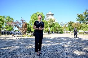 CROWN PRINCESS IN OSAKA CASTLE PARK