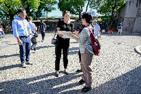 CROWN PRINCESS IN OSAKA CASTLE PARK