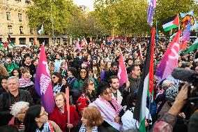 Rima Hassan At Global Sumud Flotilla Celebration - Paris