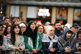 Rima Hassan At Global Sumud Flotilla Celebration - Paris