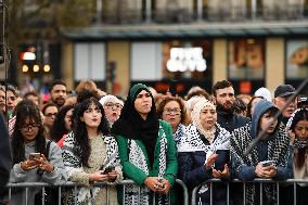 Rima Hassan At Global Sumud Flotilla Celebration - Paris
