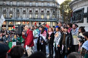 Rima Hassan At Global Sumud Flotilla Celebration - Paris
