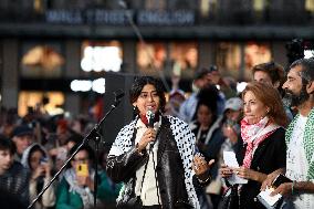 Rima Hassan At Global Sumud Flotilla Celebration - Paris