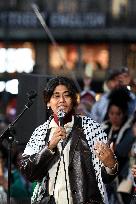 Rima Hassan At Global Sumud Flotilla Celebration - Paris