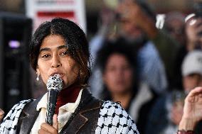 Rima Hassan At Global Sumud Flotilla Celebration - Paris