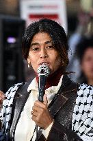 Rima Hassan At Global Sumud Flotilla Celebration - Paris