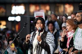 Rima Hassan At Global Sumud Flotilla Celebration - Paris