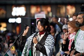 Rima Hassan At Global Sumud Flotilla Celebration - Paris