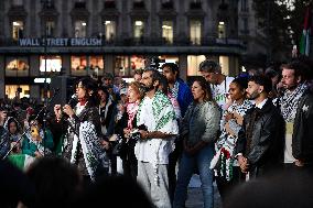 Rima Hassan At Global Sumud Flotilla Celebration - Paris