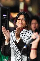 Rima Hassan At Global Sumud Flotilla Celebration - Paris