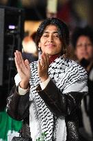 Rima Hassan At Global Sumud Flotilla Celebration - Paris