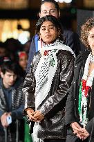 Rima Hassan At Global Sumud Flotilla Celebration - Paris