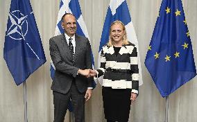 Greek Foreign Minister George Gerapetritis visits Finland