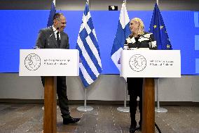 Greece's Foreign Minister George Gerapetritis visits Finland