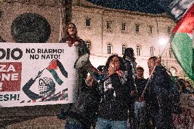 Protests Erupt In Perugia Over Blocked Flotilla - Italy