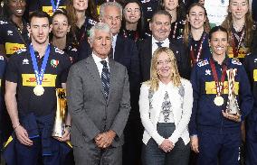 Giorgia Meloni Meets Volleyball Champions - Rome