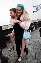 Extras Arrive For The Devil Wears Prada 2 - Milan