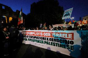 Protest For Palestine In Rome