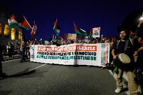 Protest For Palestine In Rome