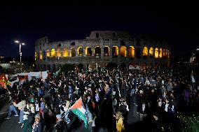 Protest For Palestine In Rome