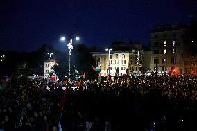 Protest For Palestine In Rome