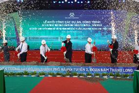 Hanoi urban railway construction starts