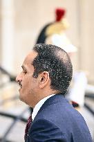 Mohammed bin Abdulrahman bin Jassim Al-Thani arrives at the Elysee Palace FA