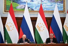 Russian President Putin Makes Visit To Dushanbe - Tajikistan