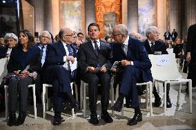 Ceremony to Induct Robert Badinter at Pantheon - Paris