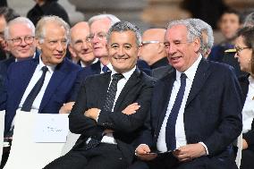 Ceremony to Induct Robert Badinter at Pantheon - Paris