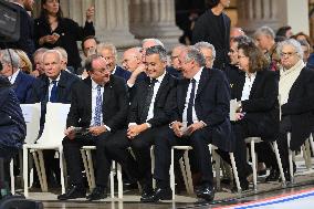 Ceremony to Induct Robert Badinter at Pantheon - Paris