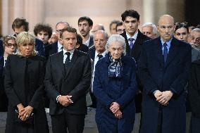 Ceremony to Induct Robert Badinter at Pantheon - Paris