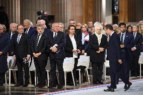 Ceremony to Induct Robert Badinter at Pantheon - Paris