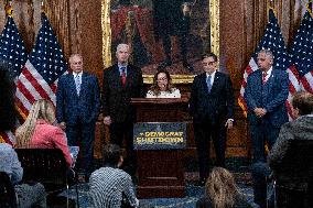 Speaker Johnson Press Conference
United States Representative Lisa C. McClain (Republican of Michigan)