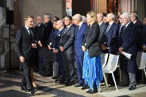 Ceremony to Induct Robert Badinter at Pantheon - Paris