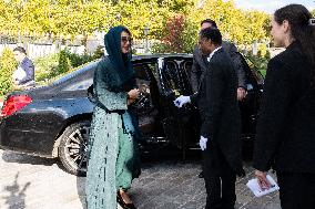 Emmanuel Macron at Meeting for a peace plan in Gaza - Paris