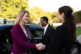 Emmanuel Macron at Meeting for a peace plan in Gaza - Paris