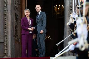 Emmanuel Macron at Meeting for a peace plan in Gaza - Paris