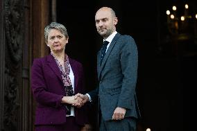 Emmanuel Macron at Meeting for a peace plan in Gaza - Paris